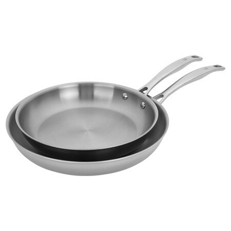 Henckels Clad H3 2-pc Stainless Steel 10-in & 12-in Fry Pan Set 1023646