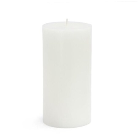 Vaser Designs 3 x 6 in. Citronella Pillar Candle, White VA2436888