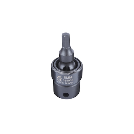 Sunex 3/8 in Drive 6Mm Universal Hex Bit Driver Impact Socket 365906