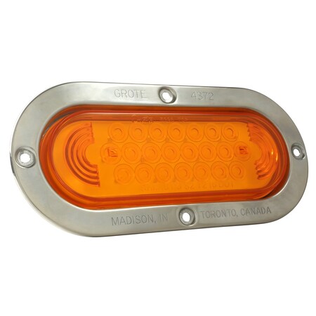 Grote Stop/Tail/Turn Lamp, Oval, Yellow, LED 53973