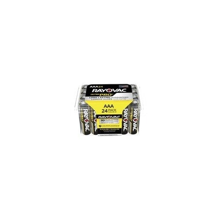 Rayovac BATTERY, AAA, 24/PK, 12PK ALAAA24PPJ
