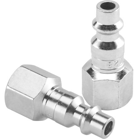 Milton M Style Industrial Plug, 1/4" FNPT, PK2 S-728