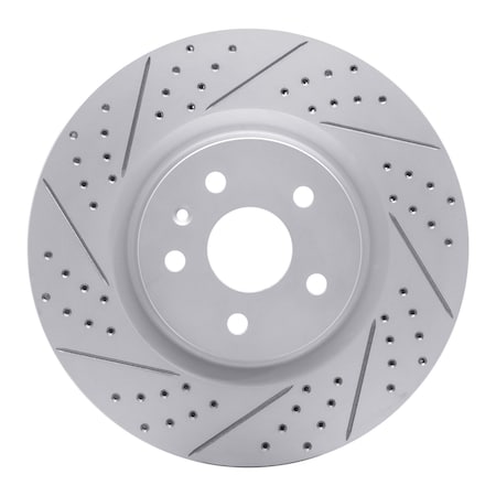Dynamic Friction Co DFC Geoperformance Rotor - Drilled and Slotted 830-45017L