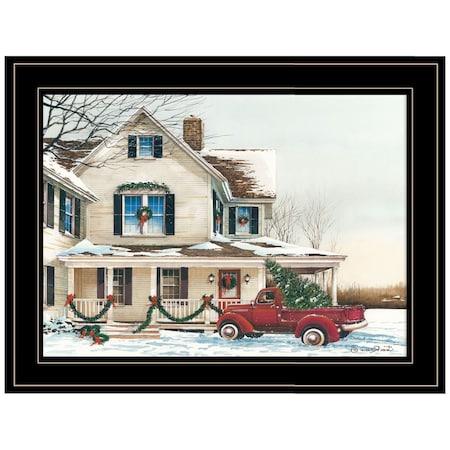 Homeroots Preparing for Christmas 2 Black Framed Print Wall Art 404962