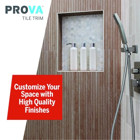 M-D Building Products 1/4 in. x 96 in. Bright White Aluminum Tile Edge 31969