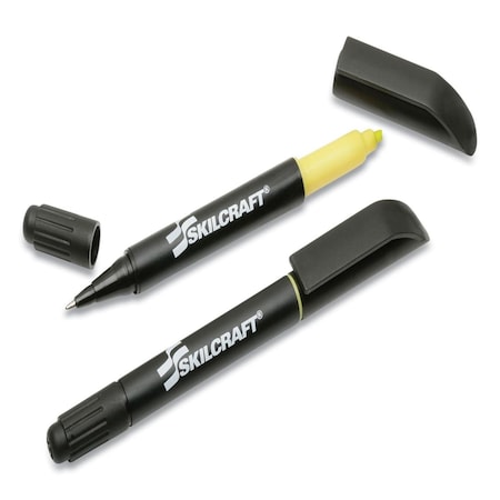 Made-To-Stick Ballpoint Pen & Highlighter  Black MA3758278