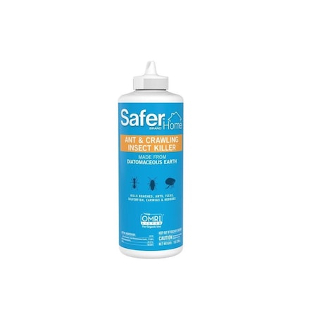 Safer Brand Insect Killer, Dust Solid, Spray Application, 7 oz Bottle Gray/White 5168