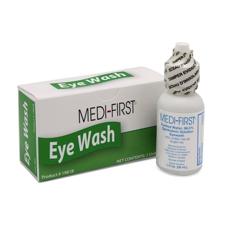 Medique First Aid Eye Wash, Bottle, 1 oz. 1981B