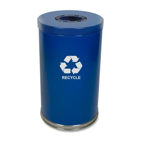 Witt Industries 23 gal Round Blue, Metal 18RTBL-1H
