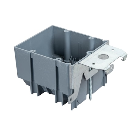 E Energetic Lighting 2-Gang 34 cu. in. Adjustable Depth Electrical switch and outlet Box, 48PK EPB-2G34-ADJ
