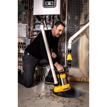 Dewalt 1/2 HP 6100 gph Stainless Steel Vertical Float Switch AC Submersible Sump Pump DXWP62583