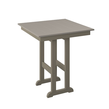Polybird 33" SQUARE TABLE "COUNTER HEIGHT"     SAND AND WEATHERWOOD POLYBIRD P18-C
