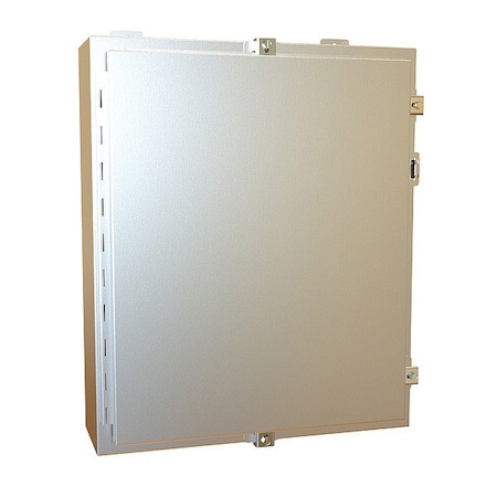 Hammond Clamps Electrical Enclosure, 24 in H, 6 in D, 20 in W, 12, 13, 3R, 4, 4X, Stainless Steel 1418N4SSE6