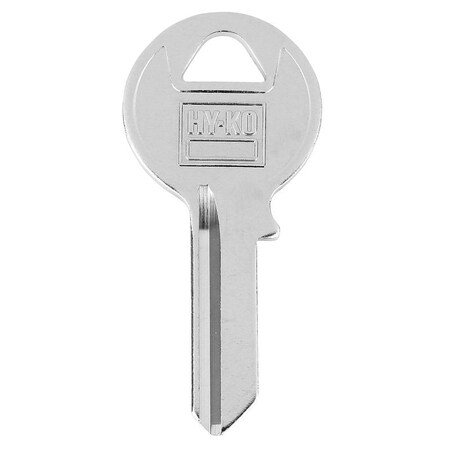 Hy-Ko Key Blank, Brass, Nickel-Plated, For: Viro VRH2 Locks 11010VRH2