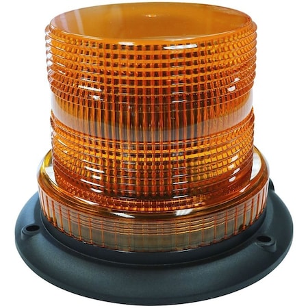 Pm Company Micro Strobe Light, 12 V, LED Lamp, Amber Lens, 65 fpm Flash Rate V764MA