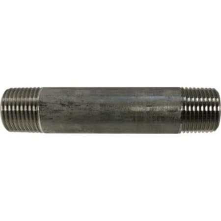 Anderson Metals Anderson Metals  0.375 x 0.5 in. Schedule 40 Stainless Steel 304 Pipe Nipple 48041B