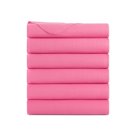 Arkwright Home Cozy Soft Polar Fleece Throw 50x60 Pink - Case of 24, 24PK FLC-PLR-5060-6PK-PK