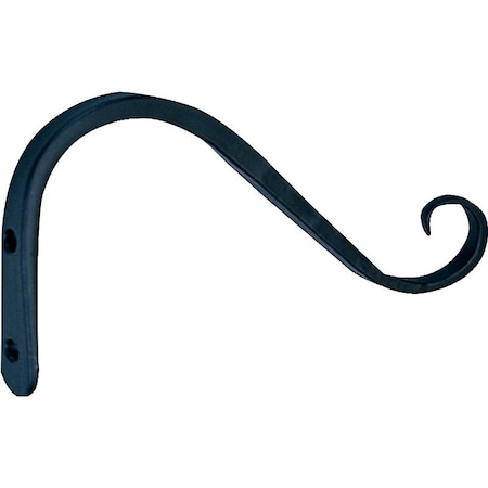 Landscapers Select Hanging Plant Hook, 5-3/4 in L, 3.5 in H, Steel, Matte Black, Wall Mount Mounting GB-3021