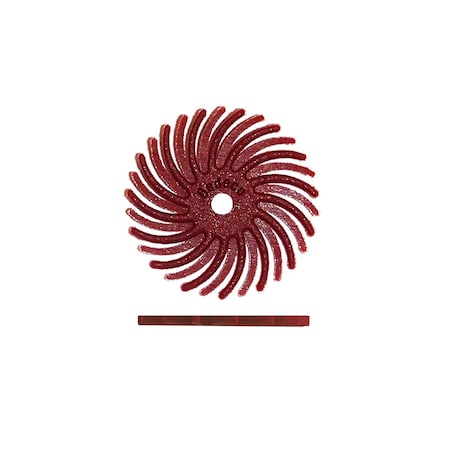 Dedeco SUNBURST 3/4" TC DISCS RED 220 GRIT (A/O), 12PK 3845
