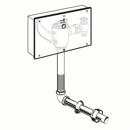 American Standard Automatic Flush Valve, 1.6 gpf gpf, Unfinished, 1 in IPS 606B361.007