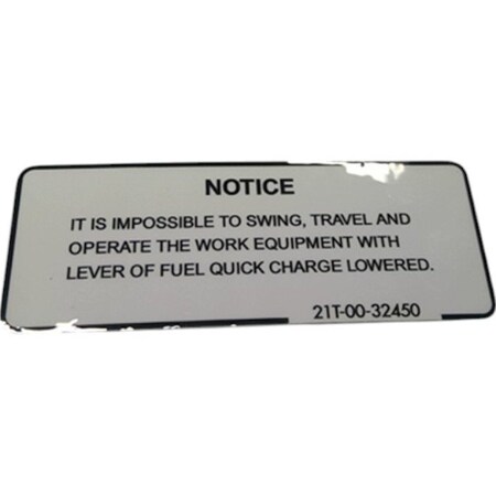Komatsu PLATE, KOMATSU OEM 21T-00-32450 21T-00-32450