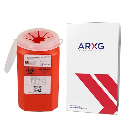 Arxg 1.5qt Mail-In Take Back Sharps Container NS 7566