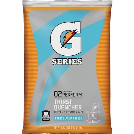 Gatorade Thirst Quencher Instant Powder Sports Drink Mix, Powder, Glacier Freeze, 51 oz Pack 33676