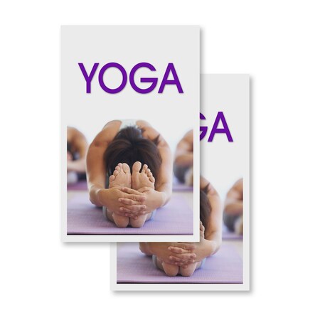 Signmission Yoga, Vinyl Decals Only 24 Inch x 36 Inch, Vinyl Decal, 2PK DSB-2436-2PACK-Yoga 1