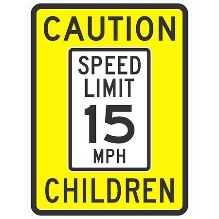 Lyle Caution Speed Limit 15 Mph G-9686-DG_18x24
