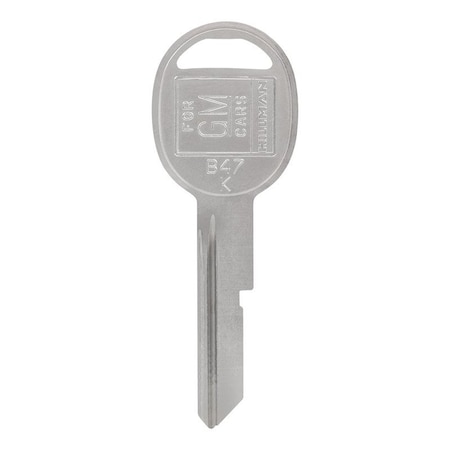 Hillman Traditional Key Automotive Key Blank B47 Single For GM 83284
