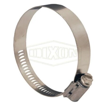 Dixon Aero-Seal Worm Gear Clamp, 3-20/64 to 4-16/64 in Clamp, SS Band, 305 SS Bolt, Domestic 30060