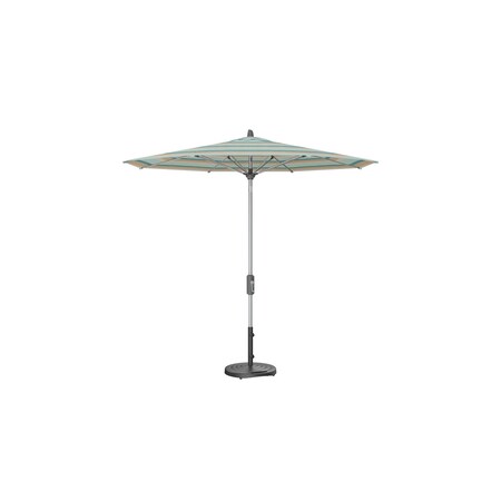 Treasure Garden 9 ft Patio Umbella, aluminum, fiberglass ribs, outdoor, Gateway Mist Stripe UM840-SS 58039 Gateway Mist Stripe