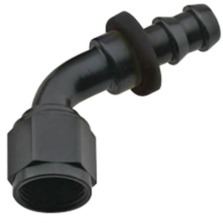 Fragola 206008-BL 60 deg 8000 Series Push-Lock -08 AN Race Hose End, Black FRG206008-BL