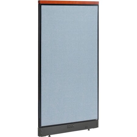 Global Industrial Interion Deluxe Electric Office Partition Panel, 36-1/4"W x 65-1/2"H, Blue 277545EBL