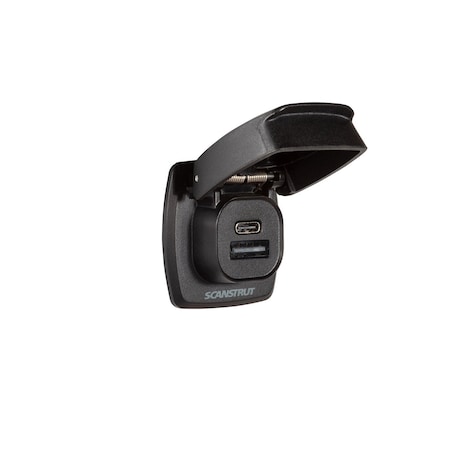 Scanstrut Flip Pro Plus, Fast Charge USB-A & USB-C Socket SC-USB-F4
