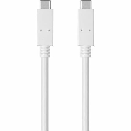 Monoprice Essentials USB Type-C to Type-C 3.1 Gen 1 Cable - 5Gbps_ 3A_ 30AWG_ Wh 27921