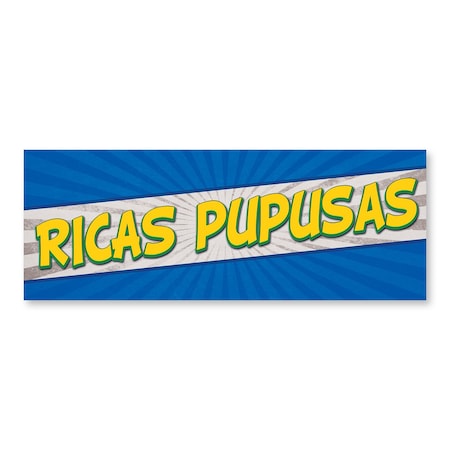 Signmission Ricas Pupusas, 18 Inch, Decal D-48-30421