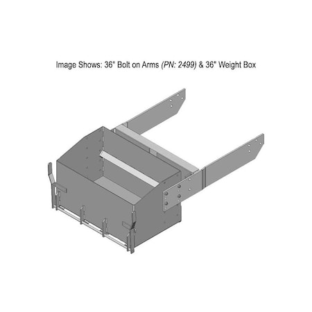 K&M Mfg 36-In. Bolt on Arms (BOA) Kit for John Deere 9R-9RX Series Green Powder Coat 2499