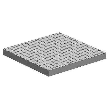 Zoro Select Aluminum Plate, 24" L, 6" W AP3003H22TP/125-6x24