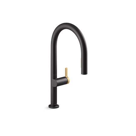 Kohler Components Touchless pull-down kitchen sink faucet with two-function sprayhead 28270-RT2-BMB