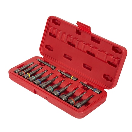 Sunex ® Tools 14-Piece Impact Ready Magnetic Nut Setters Set (Metric/Fractional SAE) 9933