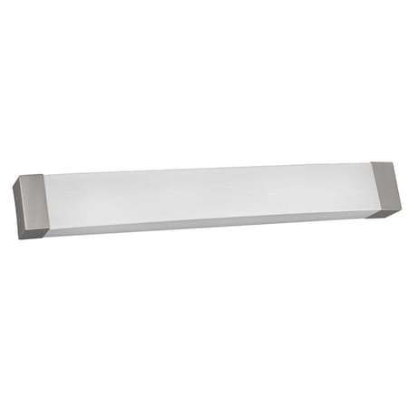 Afx Algiers, LED Vanity Light, 49"W, Satin Nickel Finish, Linen Acrylic Shade ALV4905LAJUDSN