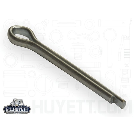 Huyett Cotter Pin, Zinc Plated Carbon Steel, 0.141 in Dia x 1.000 in Effective Length CP-140-1000
