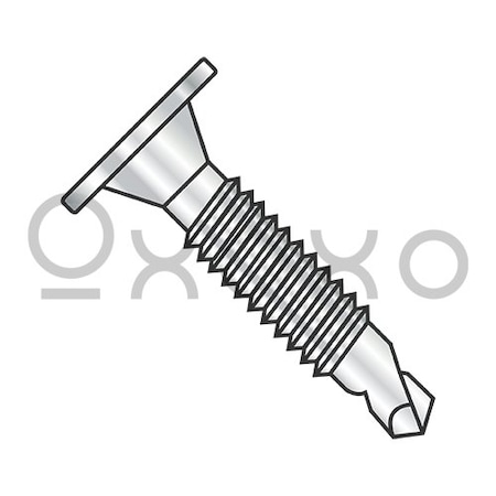 10-24X3/4 Phil Wafer Head #3 Point Self Drill Scr Mach Scr Thd Full Thd 18 8 Stainless Ste, 2500PK