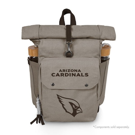 Picnic Time Family Of Brands NFL Arizona Cardinals - Carmel Roll Top Picnic Backpack Cooler 529-00-105-014-2