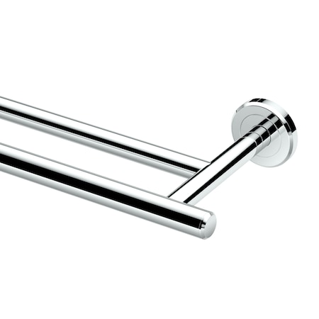 Gatco Latitude II 24" Double Towel Bar, Chrome 4244