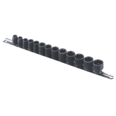 Genius Tools 13PC 3/8in Dr. SAE Impact Socket Set CM-313S