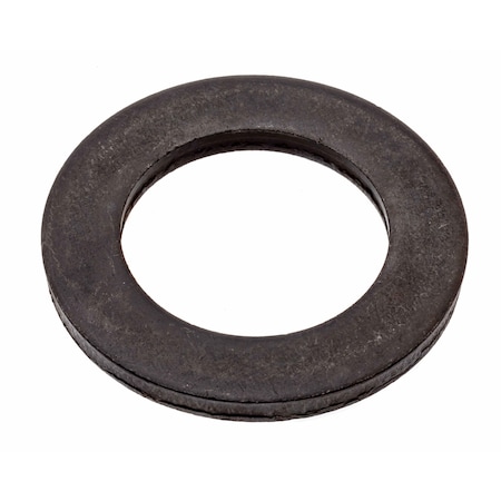 Zoro Select Flat Washer, For Screw Size M24 , Stainless Steel Black Oxide Finish Z8824-SS-BX