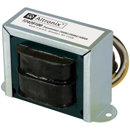 Altronix Class 2 Transformer, 100 VA, Not Rated, 24/28V AC, 120V AC T2428100