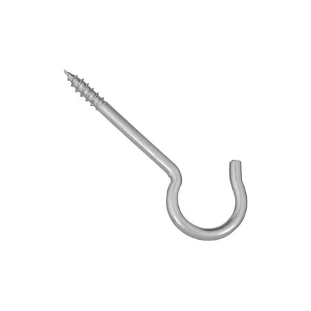 National Hardware V2040 Series Ceiling Hook, 35 lb Working Load, #6, Steel, Zinc, 3PK N120-816